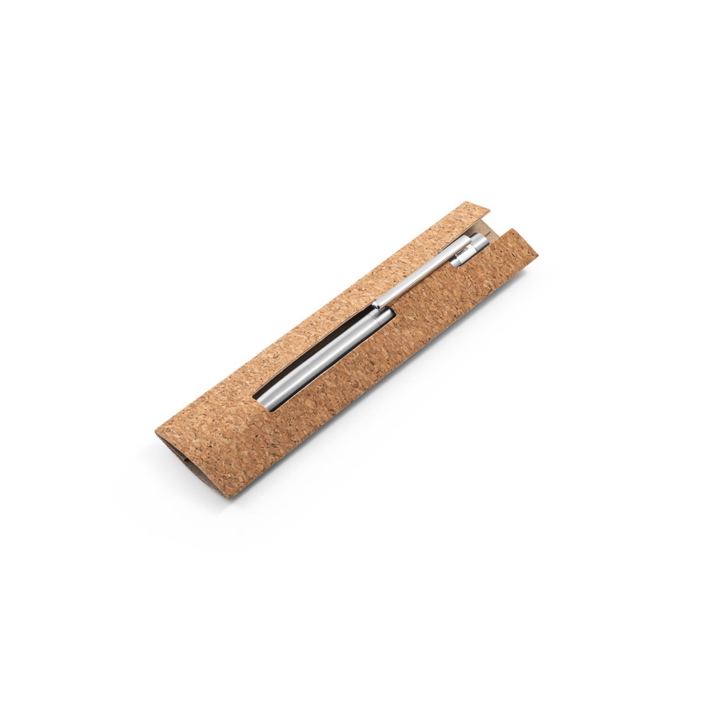 ALEXA. Stylo à bille avec corps en acier inoxydable (53% rSS) et clip