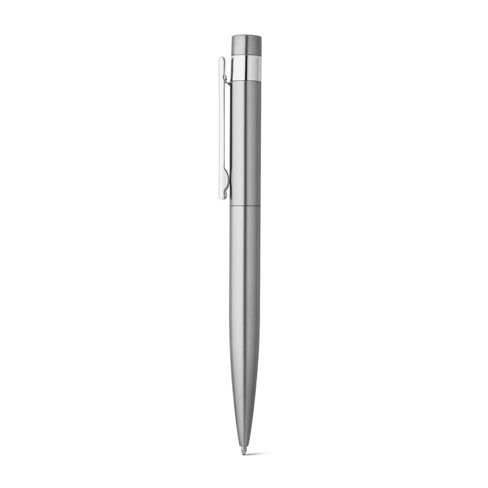 ALEXA. Stylo à bille avec corps en acier inoxydable (53% rSS) et clip