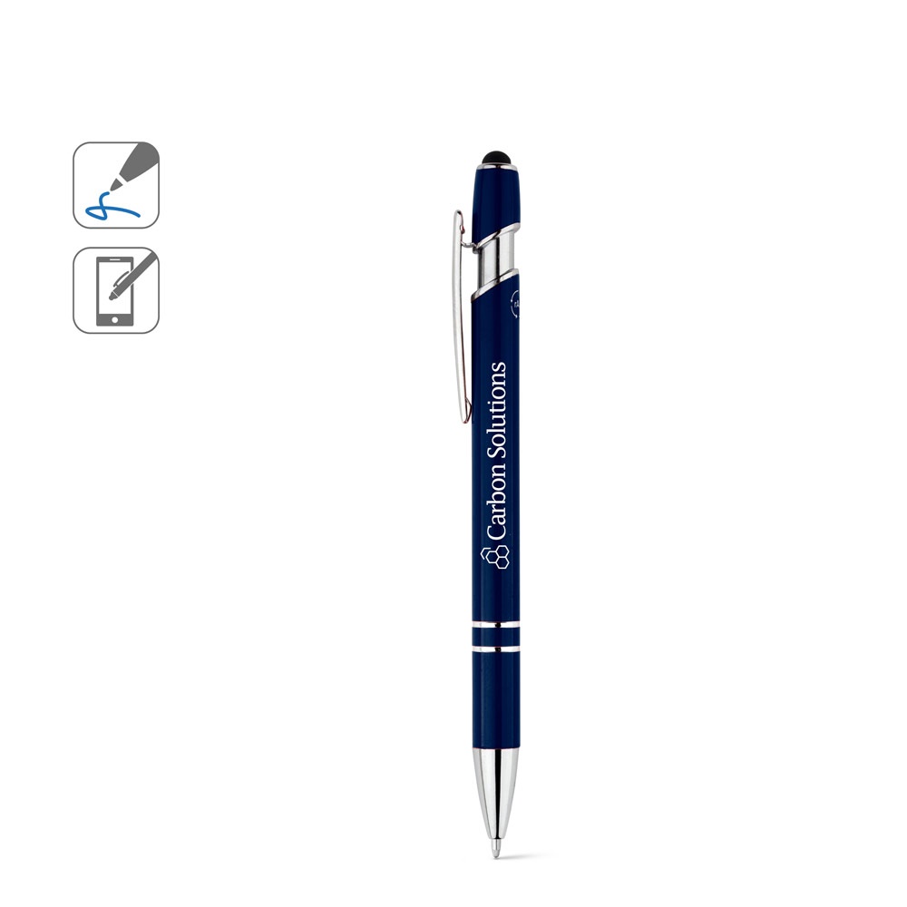 Vue 14 de NEIL. Stylo à bille avec corps en aluminium recyclé (100% rAL) et pointe tactile