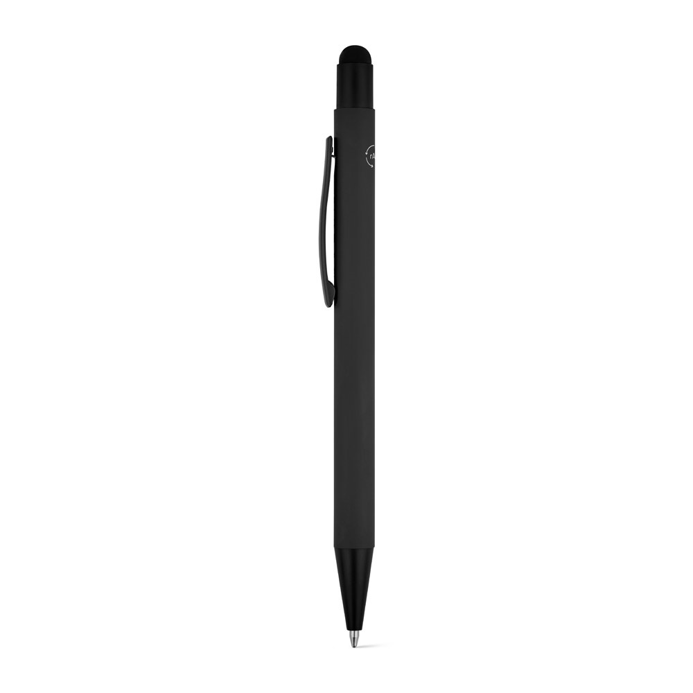 CLINT MATE. Stylo à bille au design moderne, fabriqué à partir d'aluminium recyclé (100% rAL), avec une finition mate