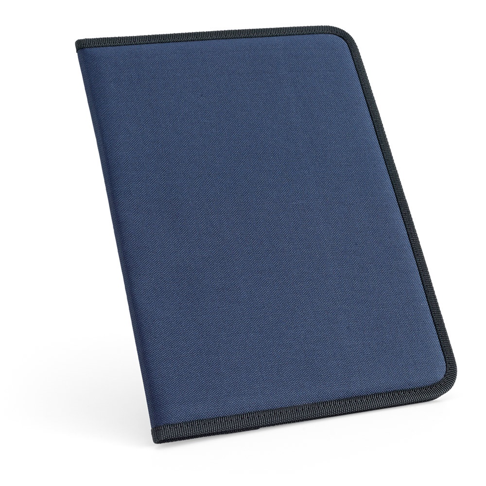 CUSSLER. Porte-documents A4 en 600D avec bloc de feuilles lignées