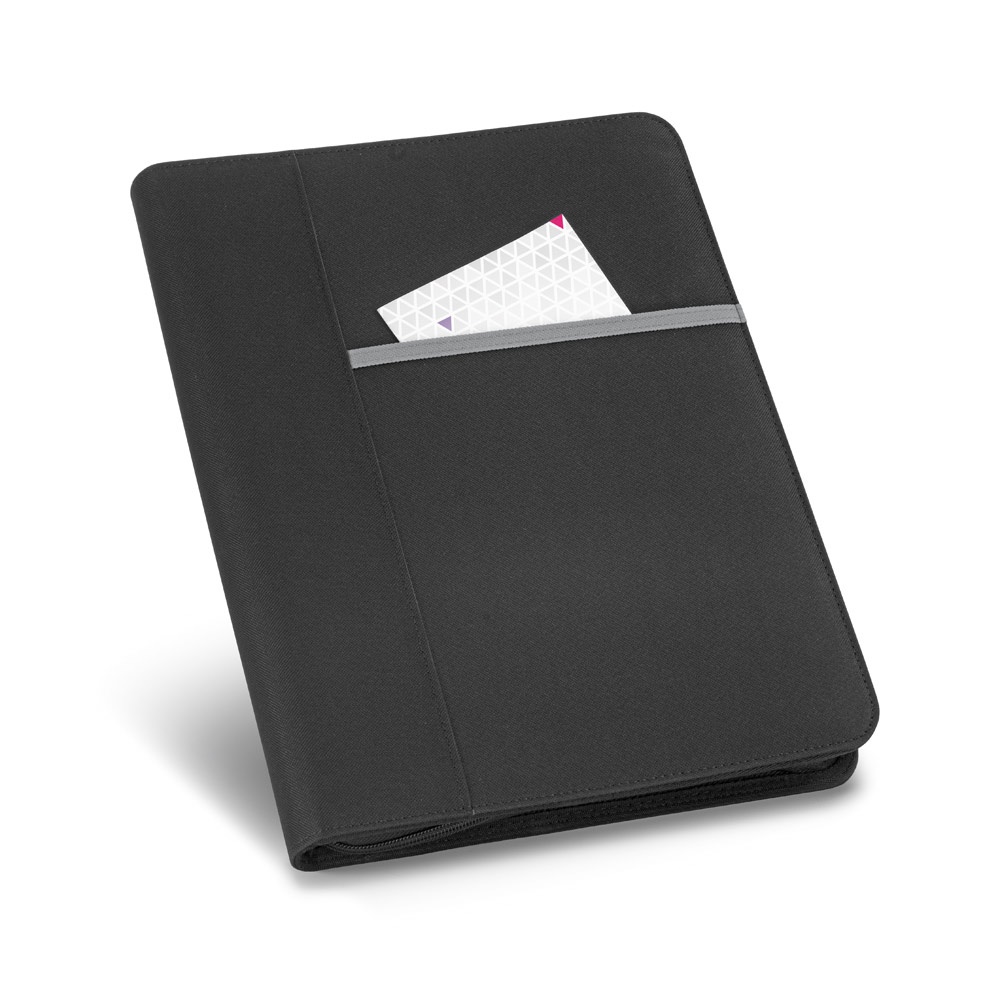 AUSTER. Porte-documents A4 A4 en 600D avec bloc de pages lignées