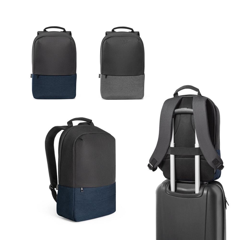 GENOA BPACK. Sac à dos antivol en polyester recyclé haute densité 600D