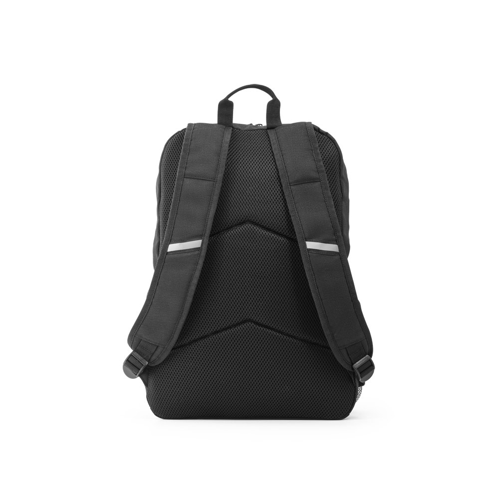 DELFOS BACKPACK. Sac à dos pour ordinateur portable en 300D polyester recyclé et 600D polyester recyclé avec éléments réfléchissants