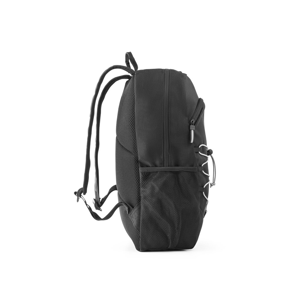 DELFOS BACKPACK. Sac à dos pour ordinateur portable en 300D polyester recyclé et 600D polyester recyclé avec éléments réfléchissants