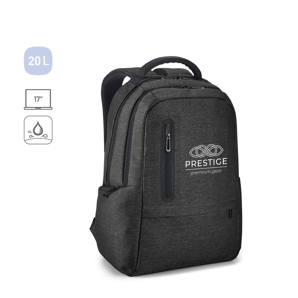 RE-BOSTON. Vodoodolný batoh na notebook z recyklovaného nylonu 2Tone s priehradkou 210D