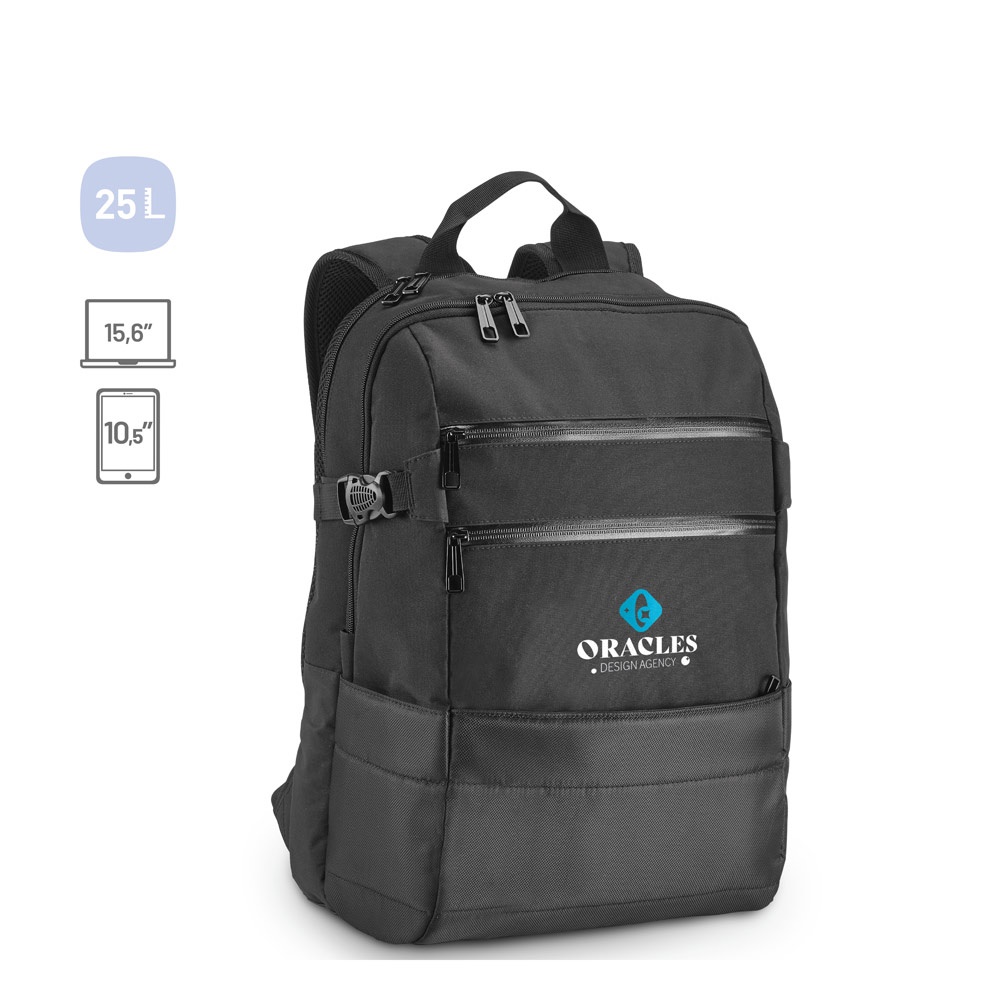 ZIPPERS BPACK. Batoh na notebook 15.6'' z polyester 300D a žakár 840D