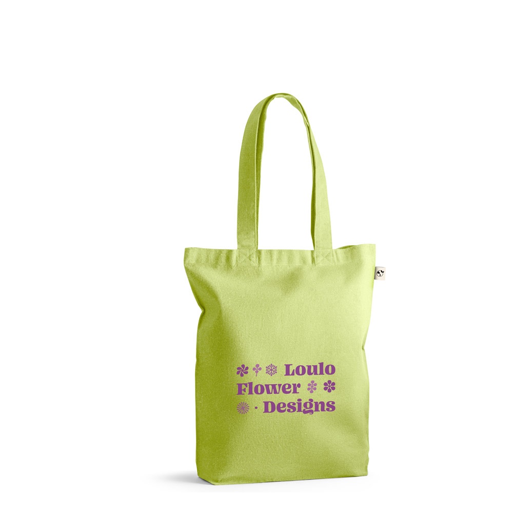 MERIDA. Taška (220 g/m²) z bavlny (50 %), recyklovanej bavlny (30 %) a polyester (20 % rPET)
