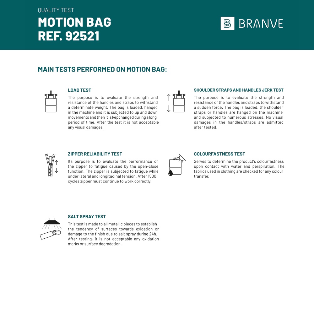 Motion Bag. sac de voyage en polyester cationique 600D et en simili cuir