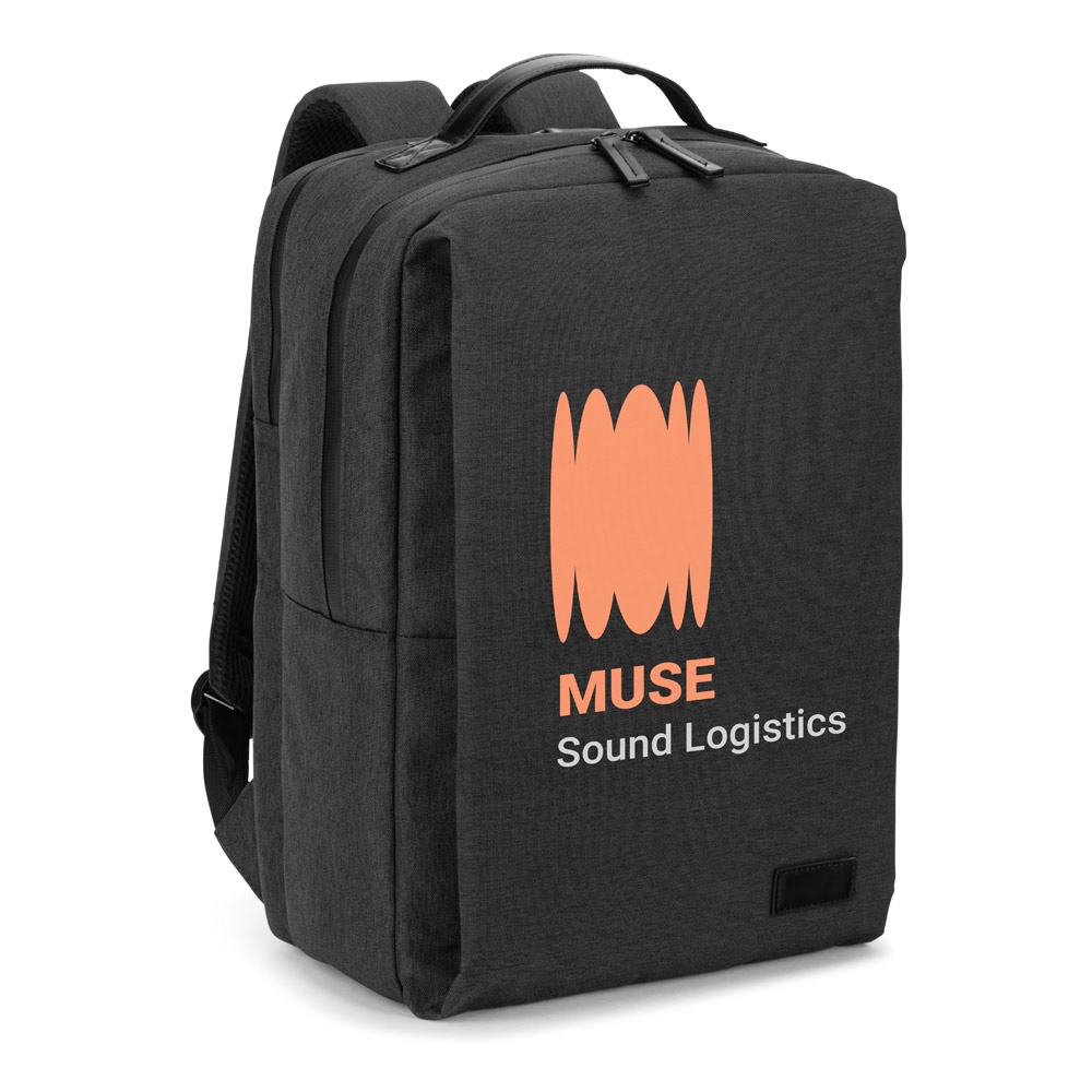 GLASGOW. Sac à dos pour ordinateur portable (17 pouces) en polyester recyclé 600D haute densité (20 L)