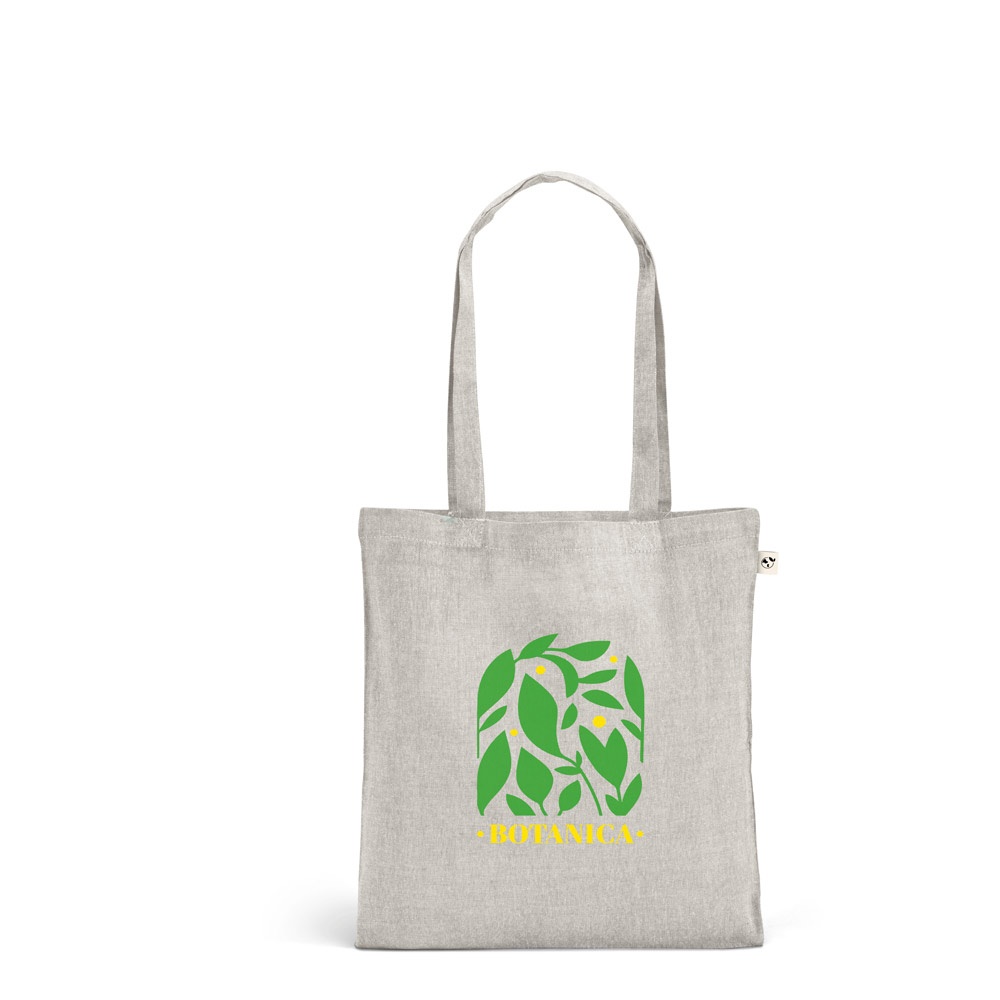 RYNEK. Taška z recyklovanej bavlny (70 %), polyester (30 % rPET) (140 g/m²)
