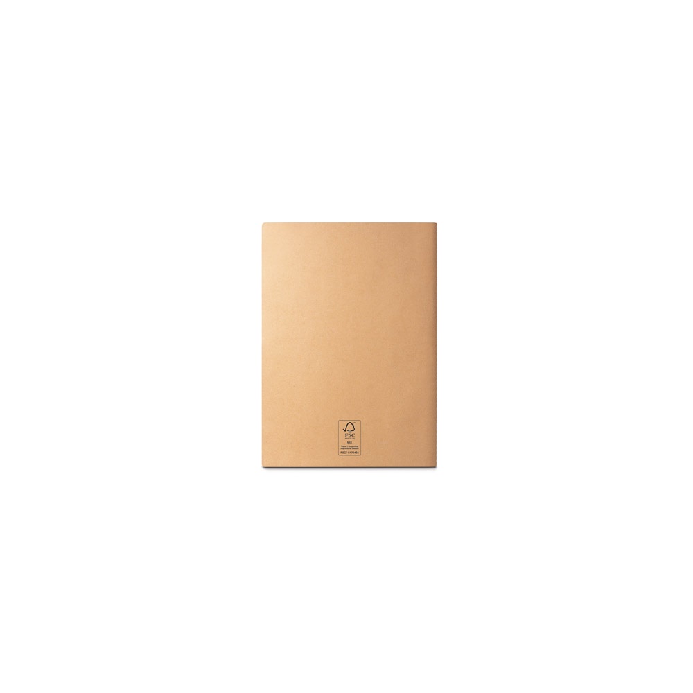 ALCOTT A6. Bloc-notes à couverture cartonnée (250 g/m²) et pages unies