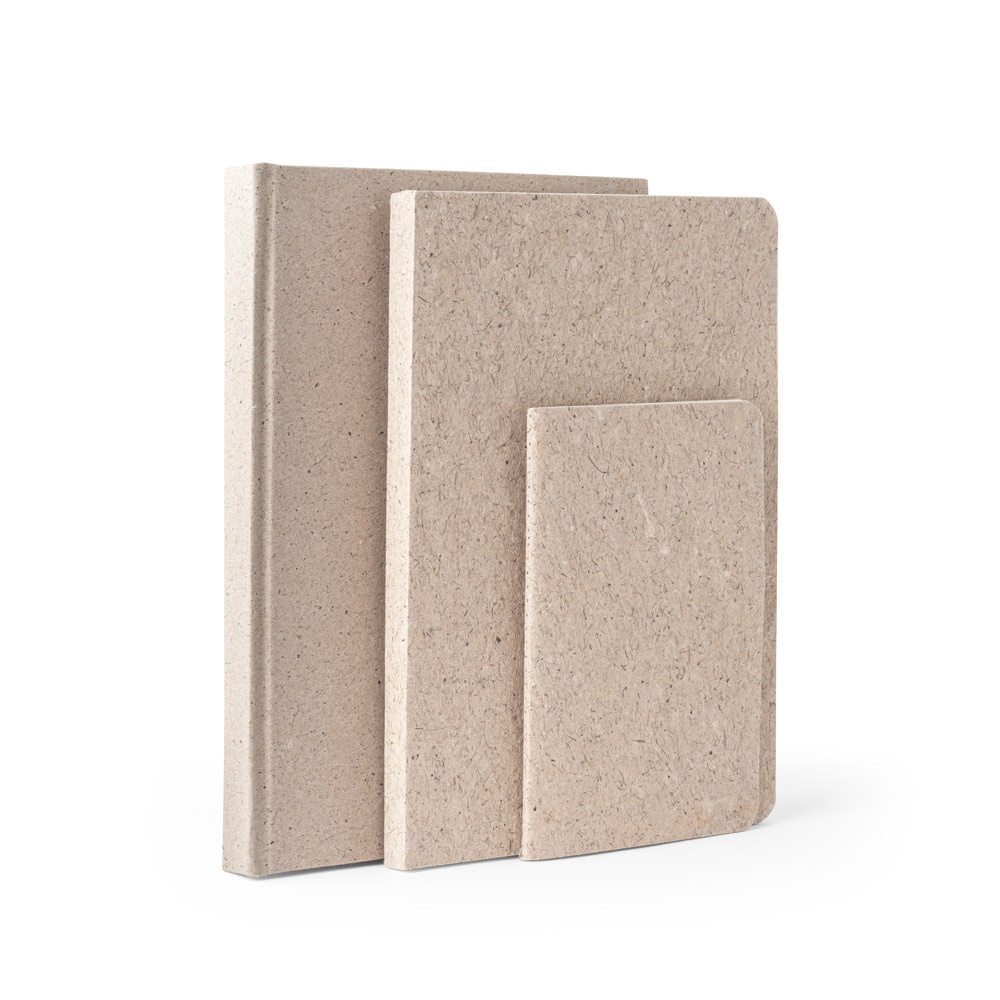 TEAPAD SEMI-RIGID. Bloc-notes A5 avec couverture semi-rigide fabriquée à partir de déchets de feuilles de thé (65%)