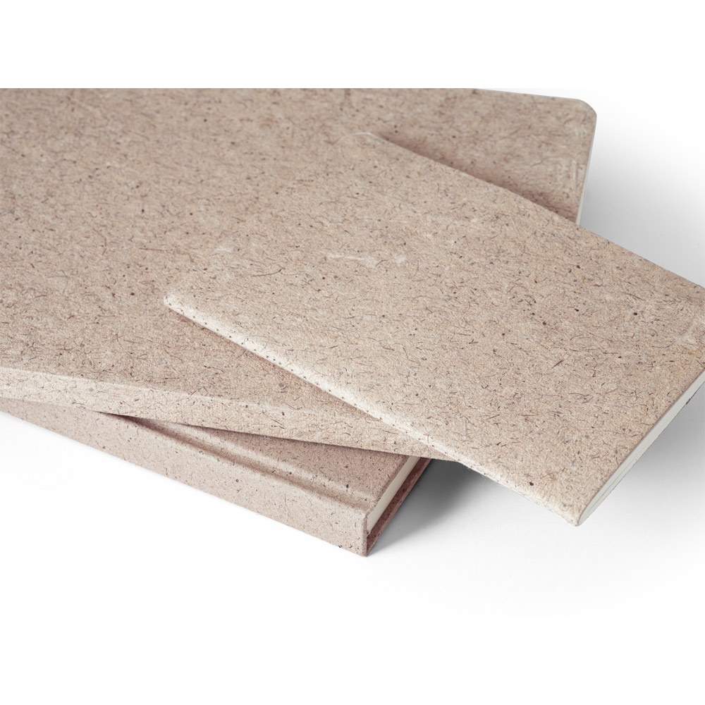 TEAPAD SEMI-RIGID. Bloc-notes A5 avec couverture semi-rigide fabriquée à partir de déchets de feuilles de thé (65%)