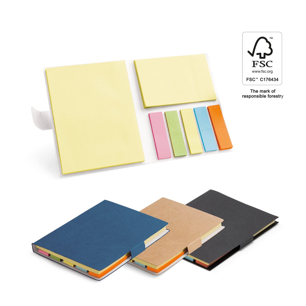 LEWIS. Bloc-notes de feuilles repositionnables avec 7 ensembles