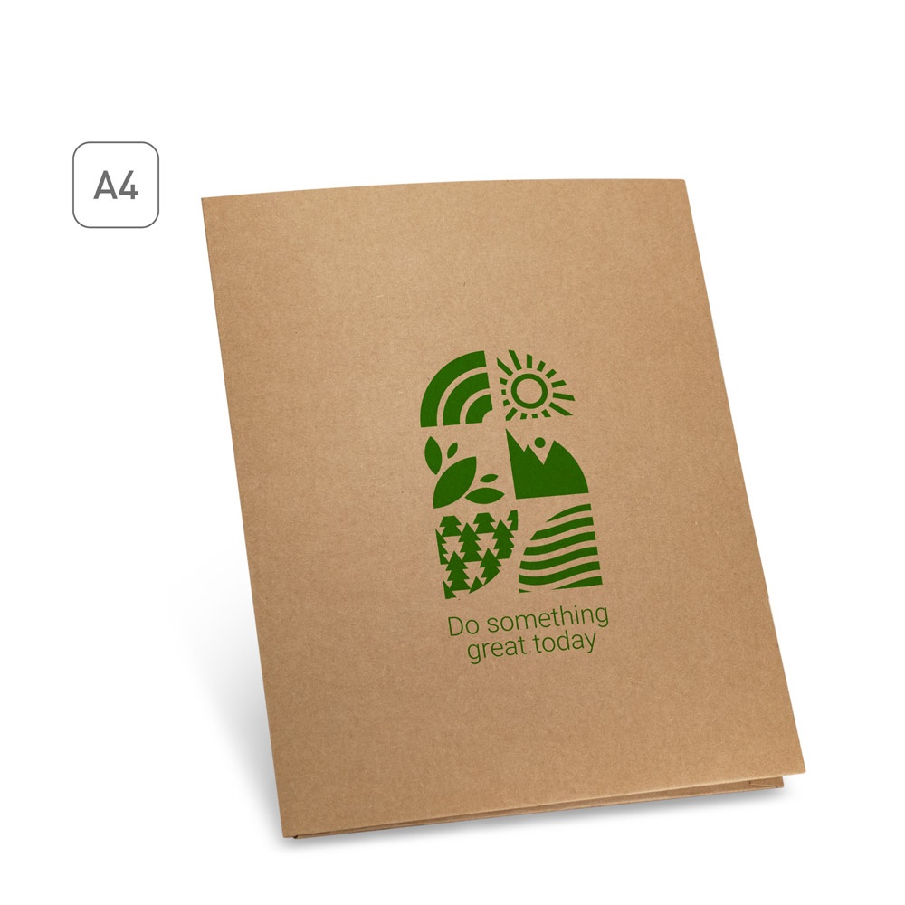 PUZO. Zložka na dokumenty vo formáte A4 zo 100% recyklovaného papiera (400 g/m²)