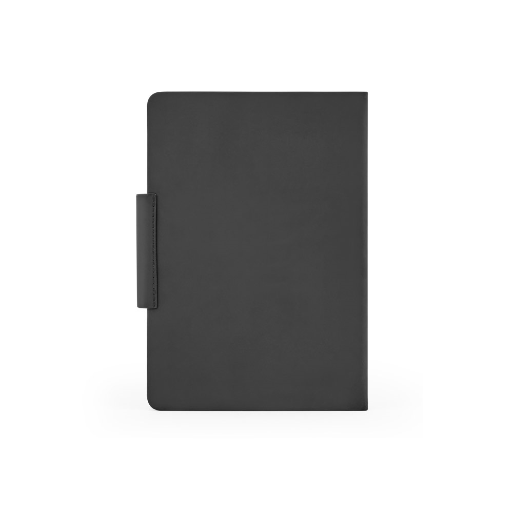 GARRETT. Ensemble composé d'un stylo à bille et d'un bloc-notes, en polyuréthane et acier inoxydable