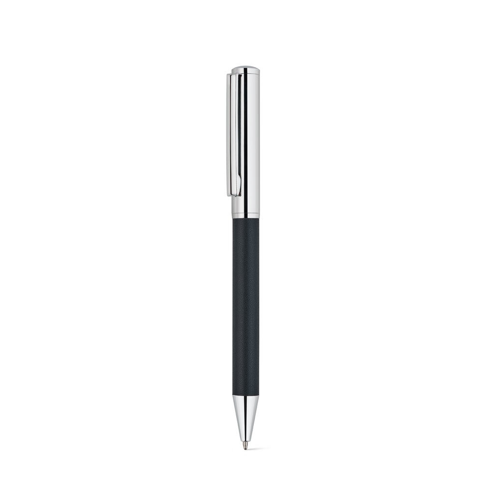 GARRETT. Ensemble composé d'un stylo à bille et d'un bloc-notes, en polyuréthane et acier inoxydable