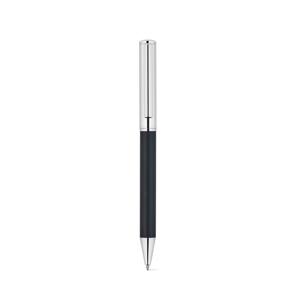 GARRETT. Ensemble composé d'un stylo à bille et d'un bloc-notes, en polyuréthane et acier inoxydable