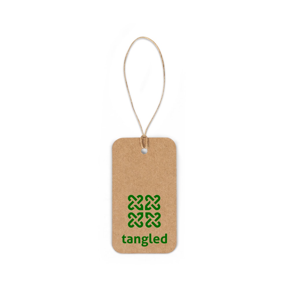 LABEL RECTANGULAR. Étiquette rectangulaire fabriquée à partir de papier 100% recyclé (700 g/m²)