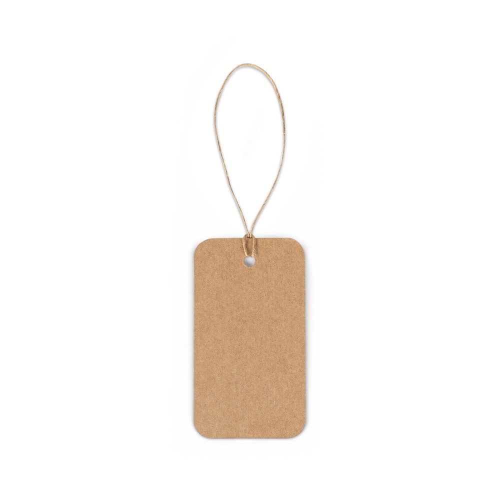LABEL RECTANGULAR. Étiquette rectangulaire fabriquée à partir de papier 100% recyclé (700 g/m²)