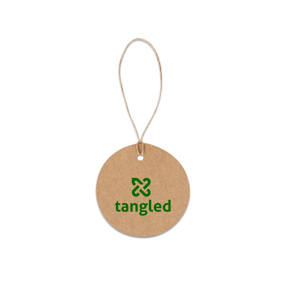 LABEL ROUND. Étiquette circulaire fabriquée à partir de papier 100% recyclé (700 g/m²)