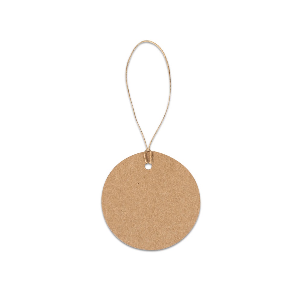 LABEL ROUND. Étiquette circulaire fabriquée à partir de papier 100% recyclé (700 g/m²)