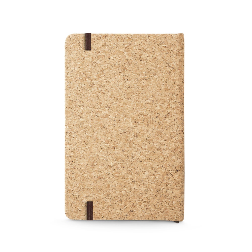 HAWKINS. Carnet de poche en liège avec pages unies, en matériau certifié FSC™ et autres matériaux contrôlés