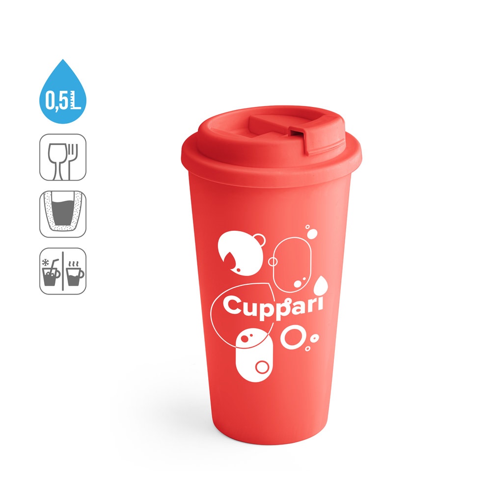 CUPPARI. Cestovný hrnček zo PP
