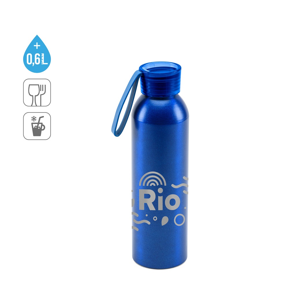 RIO. Recyklovaného hliníka (100% rAL) fľaša s PP uzáverom 660 ml