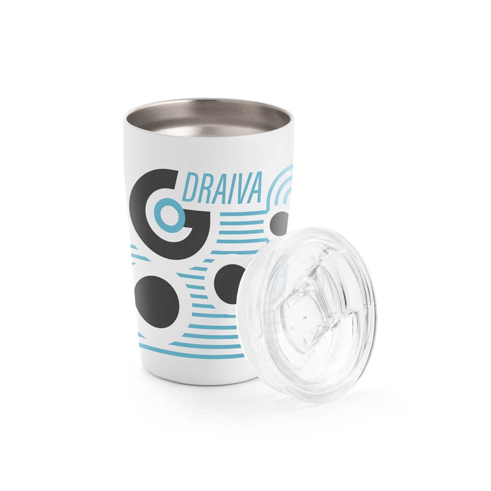 SLIDER. Verre de voyage pour sublimation 380mL en acier inox