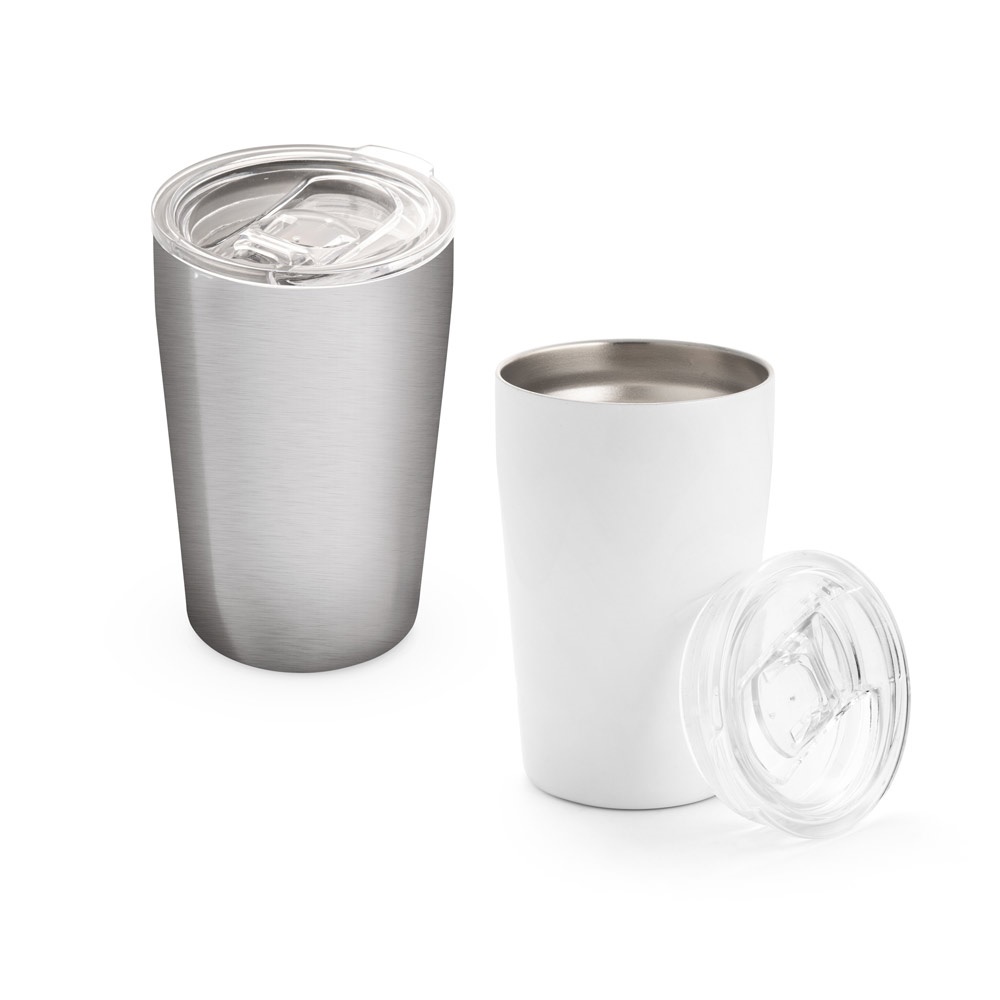 SLIDER. Copo de viagem para sublimação em aço inoxidável 380 mL