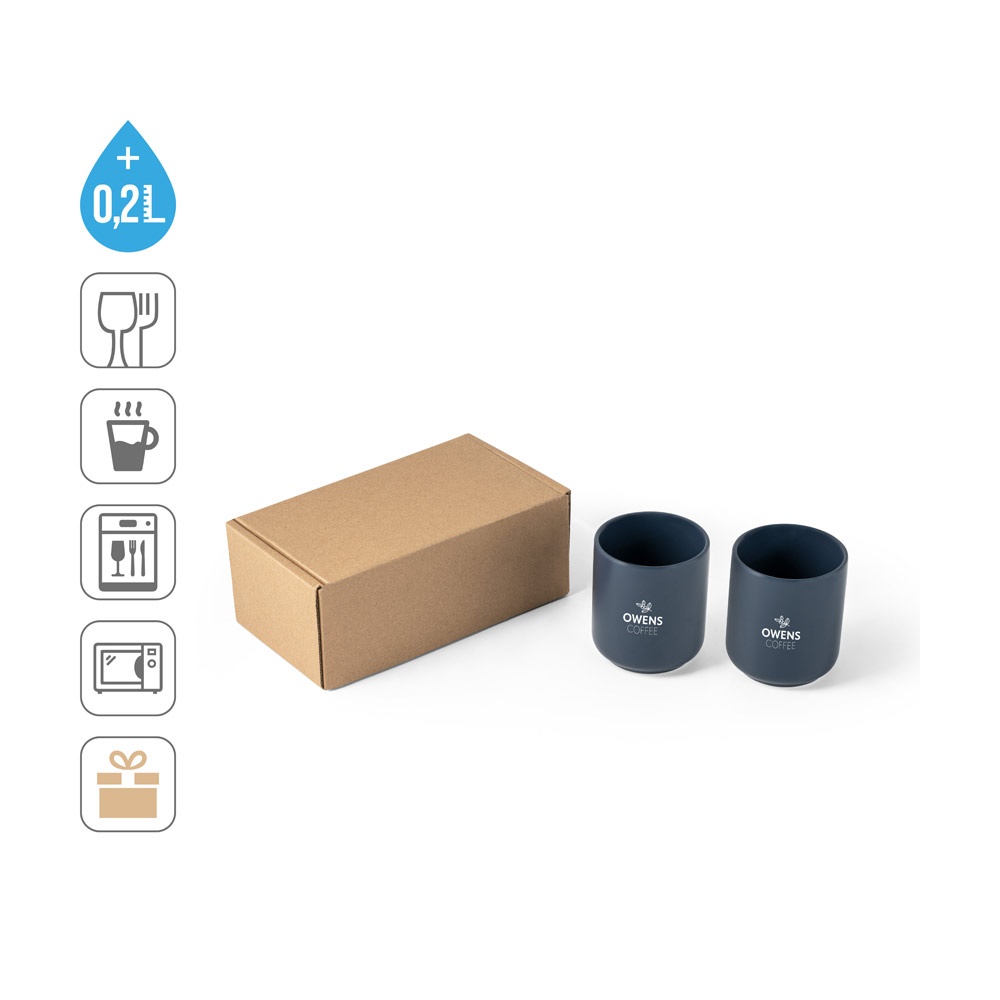 OWENS. Súprava keramických šálok 280 ml