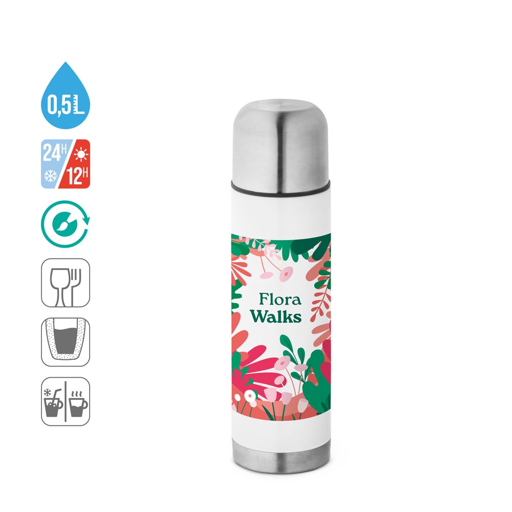 HENDERSON. Termoska sublimačná z nehrdzavejúcej ocele 500 ml