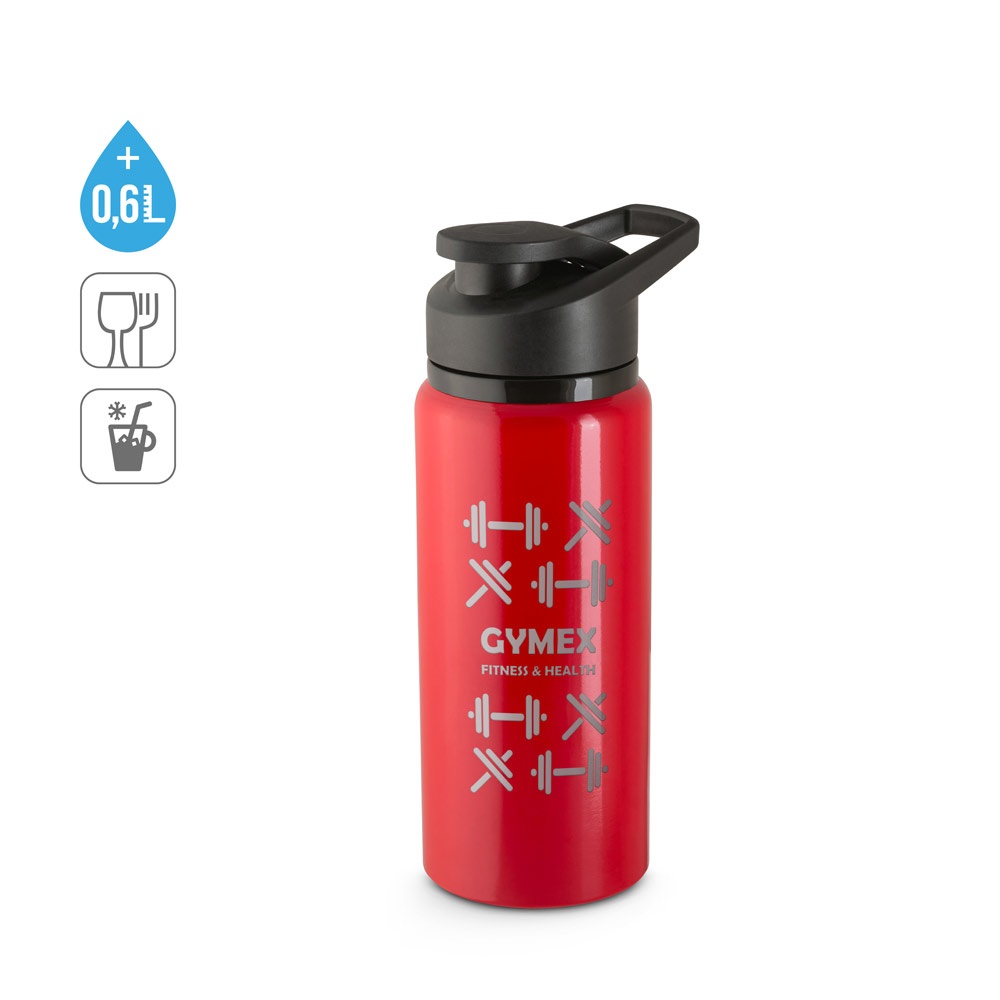 SHAWN. Športová z 90% recyklovanej hliníková fľaša 660 mL