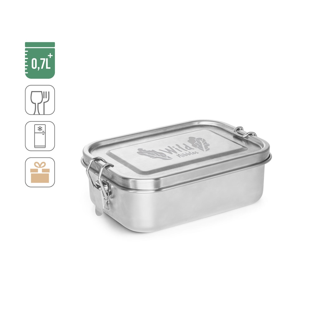 ALLSPICE. Box na obed. HRobustný hermetický box vyrobený z nehrdzavejúcej ocele (90% recyklovanej) 750 mL