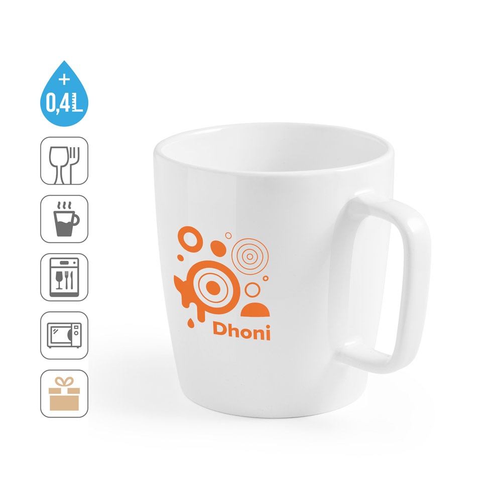 DHONI WHITE. Keramický hrnček 450 ml