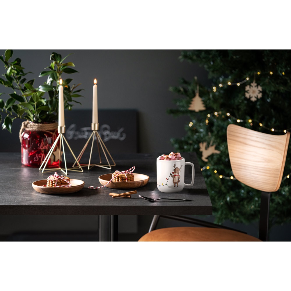 REINDEER. Tasse avec impression de Noël 330 mL