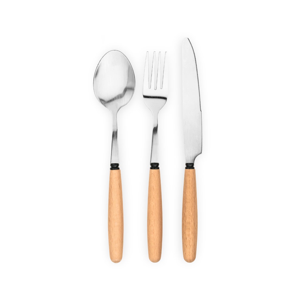 BOULUD. Set de 3 pièces en bois d'acacia