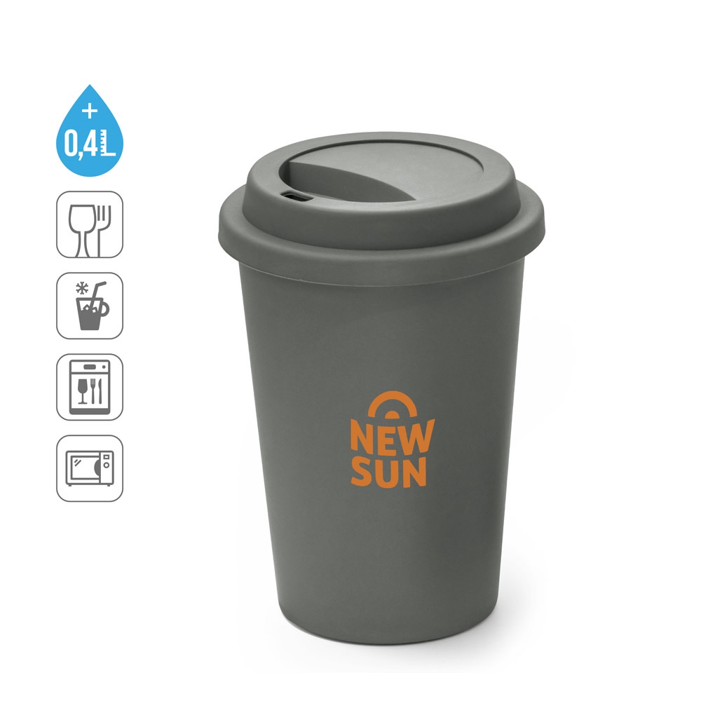 TONALI 450. Opakovane použiteľný pohár z PP s objemom 450 ml