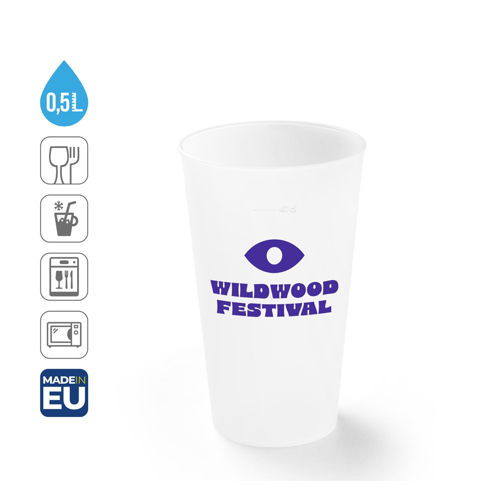 KANE. Festivalový pohár z PP s objemom 500 ml