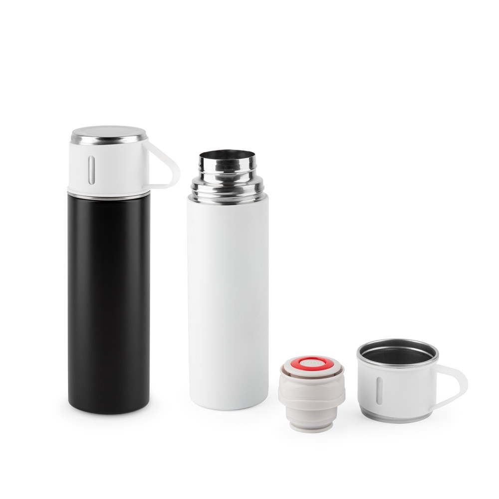 COMANECI. Bouteille en acier inoxydable à double paroi (90 % recyclé) avec finition mate 490 mL