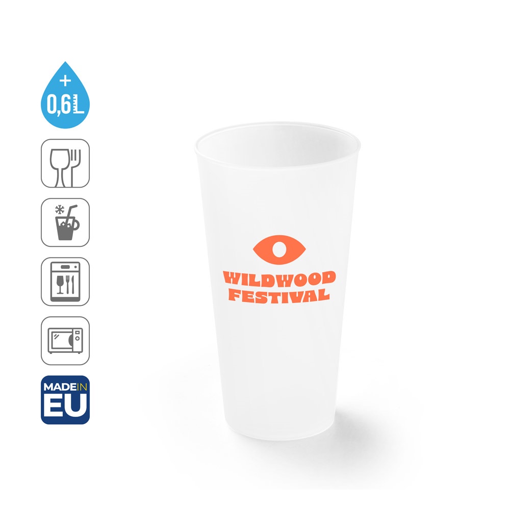 KANE L. Festivalový pohár z PP s objemom 620 mL