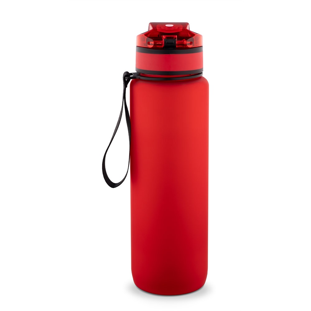 ERIKSSON. Bouteille en PET recyclé (100 % rPET), ornée de citations motivantes et d'indications horaires pour vous encourager à boire de l'eau et à rester hydraté tout au long de la journée