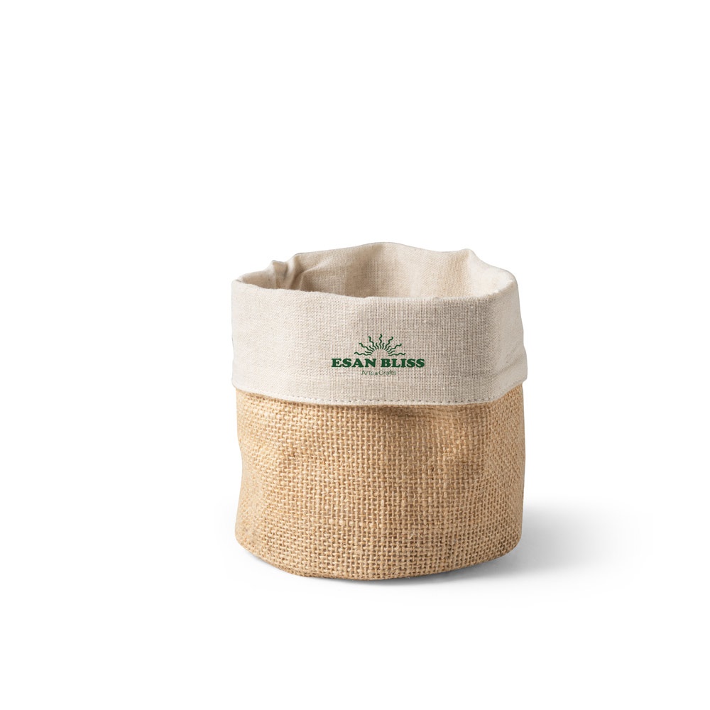 DUCASSE. Viacúčelová taška z juty (260g/m²) a bavlny (120g/m²)