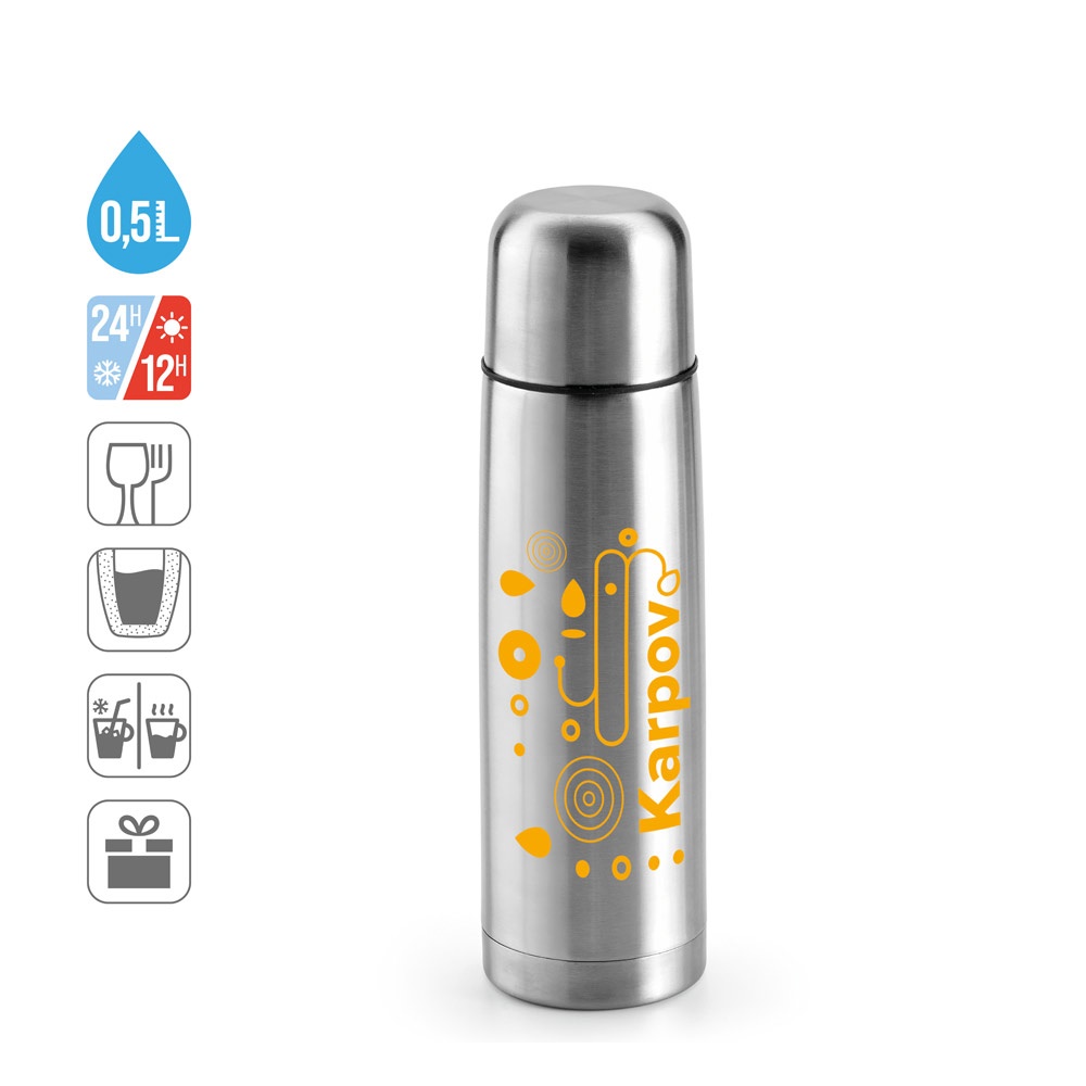 KARPOV. 500 ml termoska z nerezovej ocele