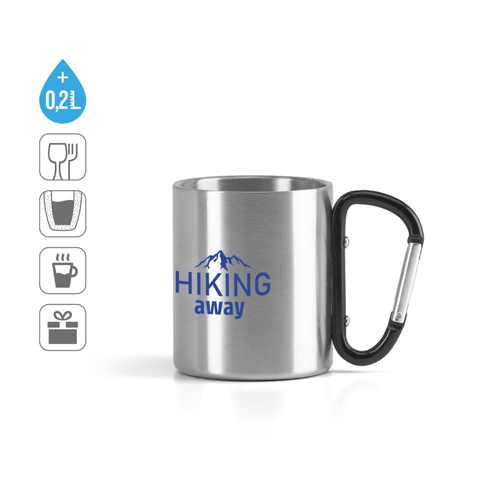 WINGS. 230 ml hrnček z nehrdzavejúcej ocele