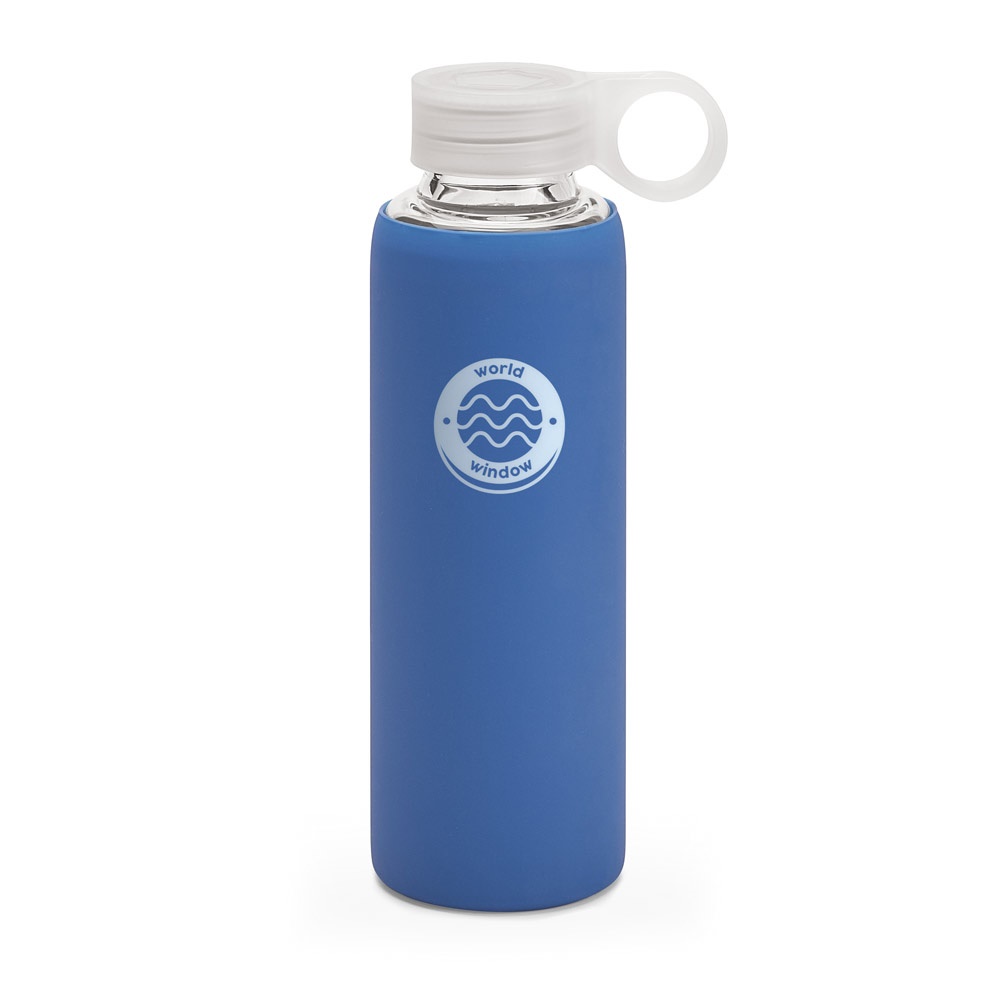DHABI. Bouteille de sport en verre borosilicate 380 ml