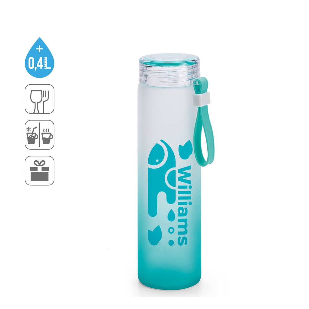 WILLIAMS. Fľaša z borosilikátového skla a uzáver z AS 470 ml