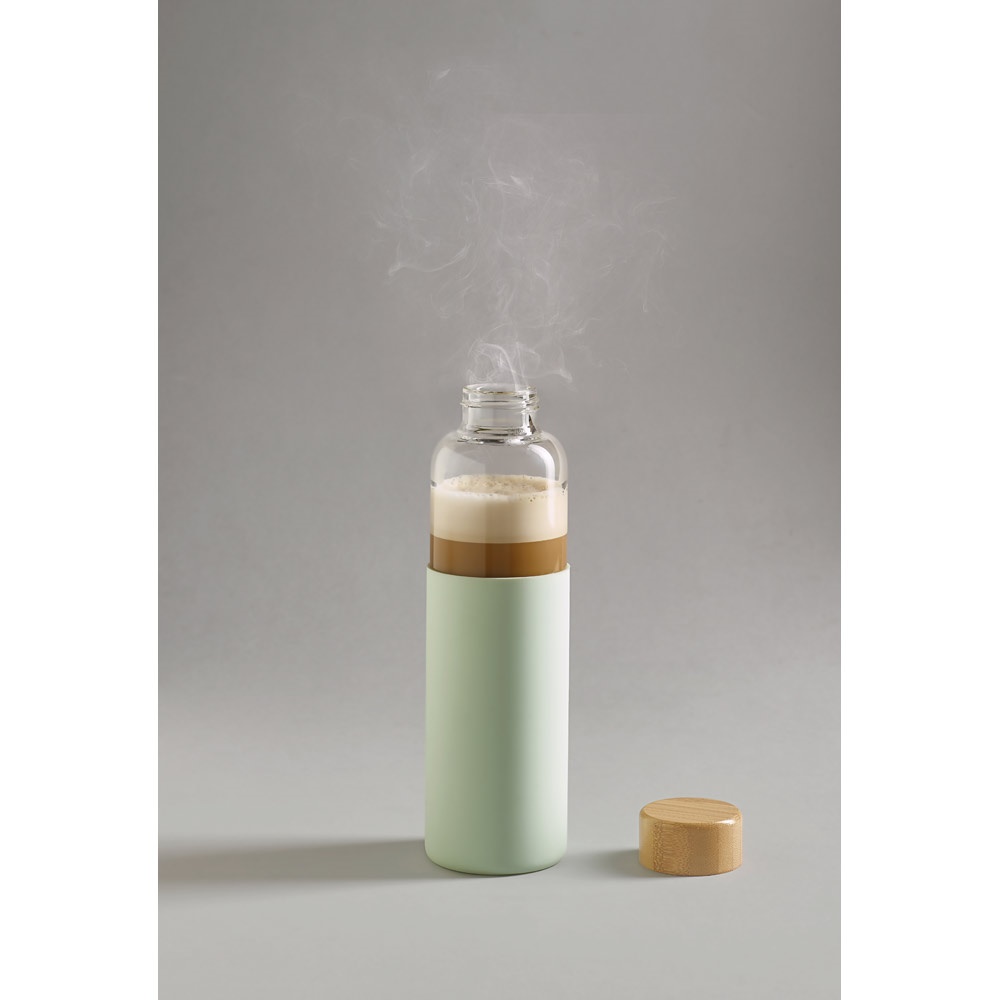 DAKAR. Bouteille 600mL en bambou et verre borosilicate